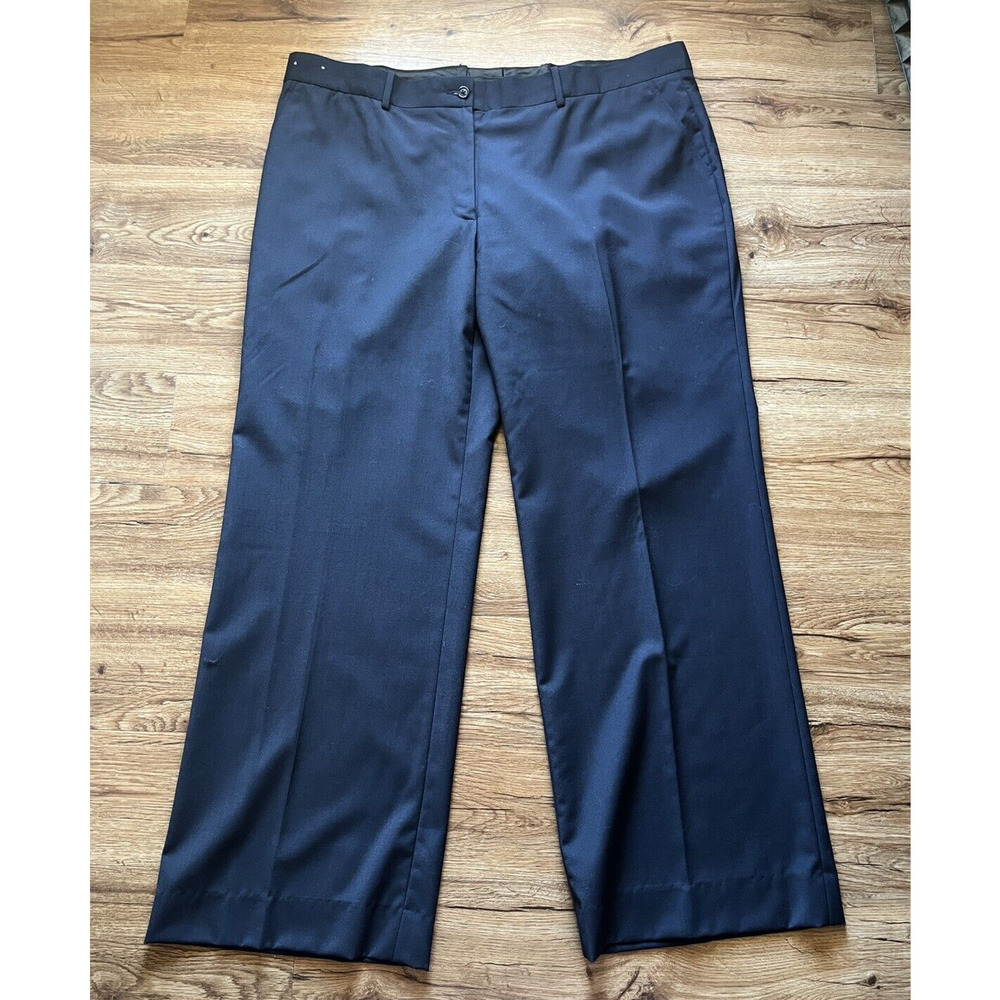 VTG Jcrew Outfitters 18T Wool Blend Navy Uniform Pants (Made In USA)